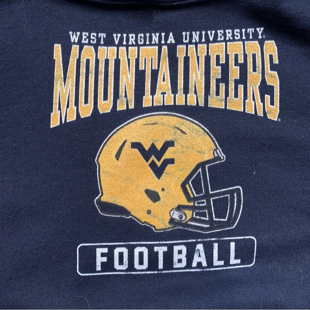 West Virginia university mountaineers football hoodie NWT - Picture 4 of 5